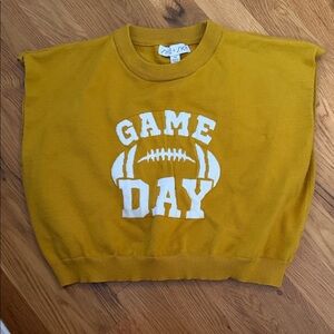NWT Yellow Game Day Sweater Vest